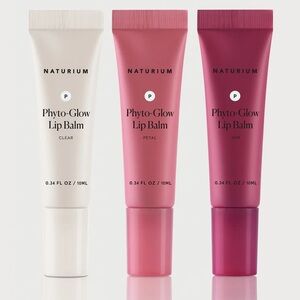 Naturium Phyto-Glow Lip Balm Trio Set - Petal, Clear, Jam Viral TikTok Set